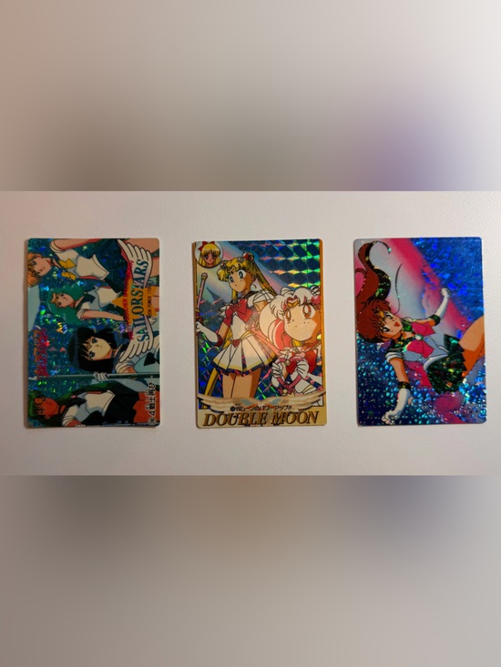 sailor moon holographic cards Booster-U.Card Box Collection Card GRAND ANIME CARD Sailor Moon Double! Moon Anime